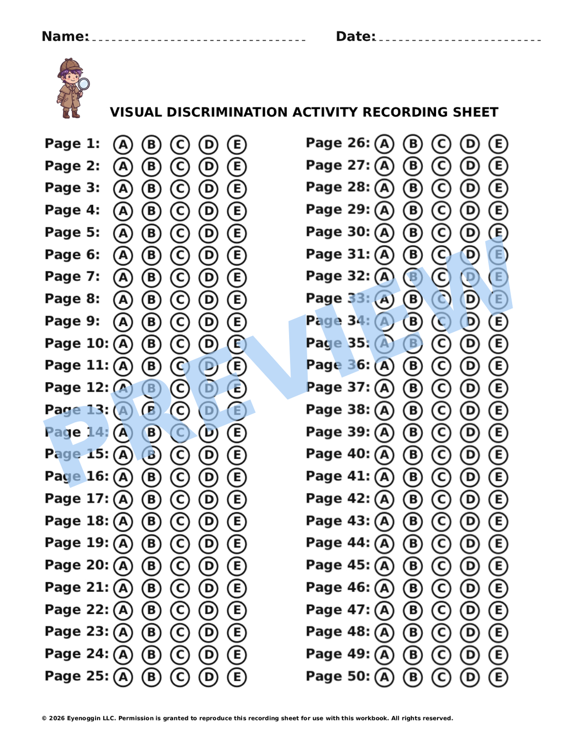 Visual Perceptual Skills Series: Visual Discrimation Activity Book